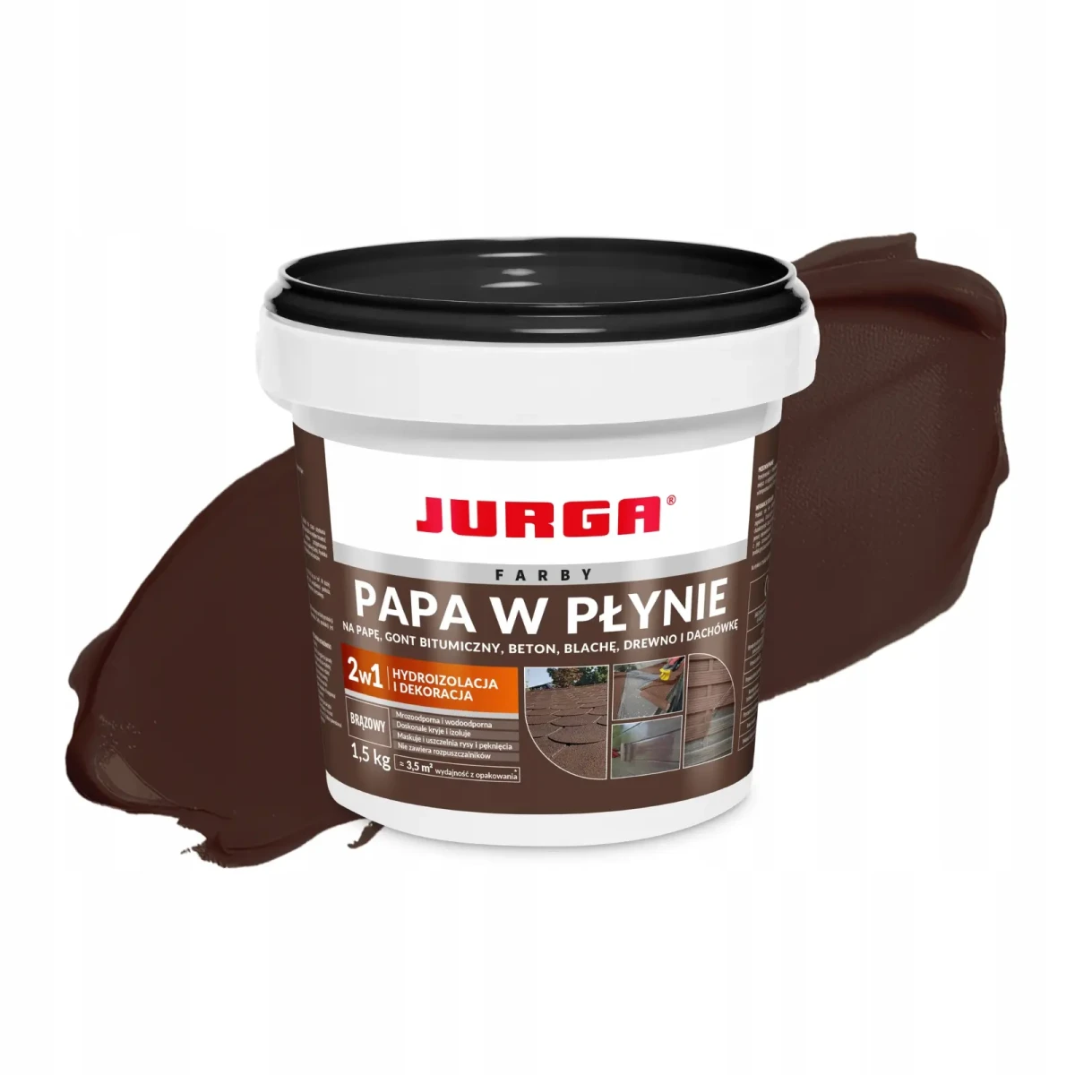 PAPA W PŁYNIE BRĄZOWA 1.5 KG JURGA  – dekoracyjne do wnętrz – Szklane Mozaiki