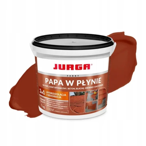 PAPA W PŁYNIE CEGLASTY CZERWONY 7 KG JURGA 