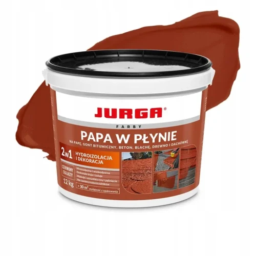 PAPA W PŁYNIE CEGLASTY CZERWONY 12 KG JURGA 