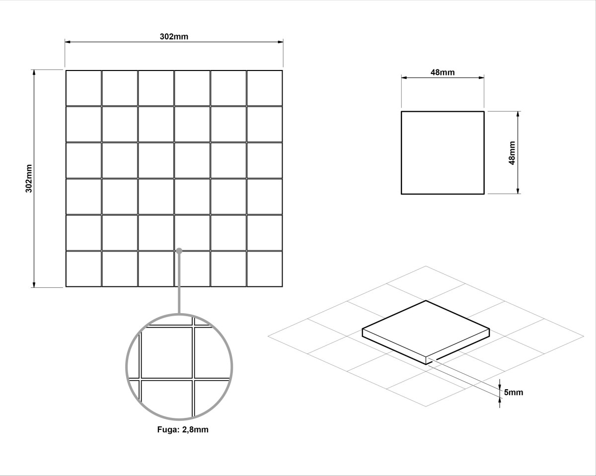 MOZAIKA CERAMICZNA DOVER WOOD DARK – dekoracyjne do wnętrz – Szklane Mozaiki