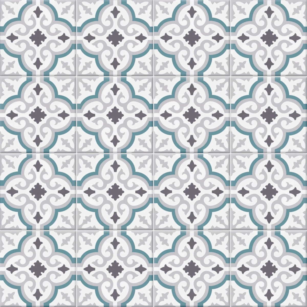 Dekoracyjna Płytka Gresowa Orly Blue Patchwork 20x20 cm gat.I  – dekoracyjne do wnętrz – Szklane Mozaiki