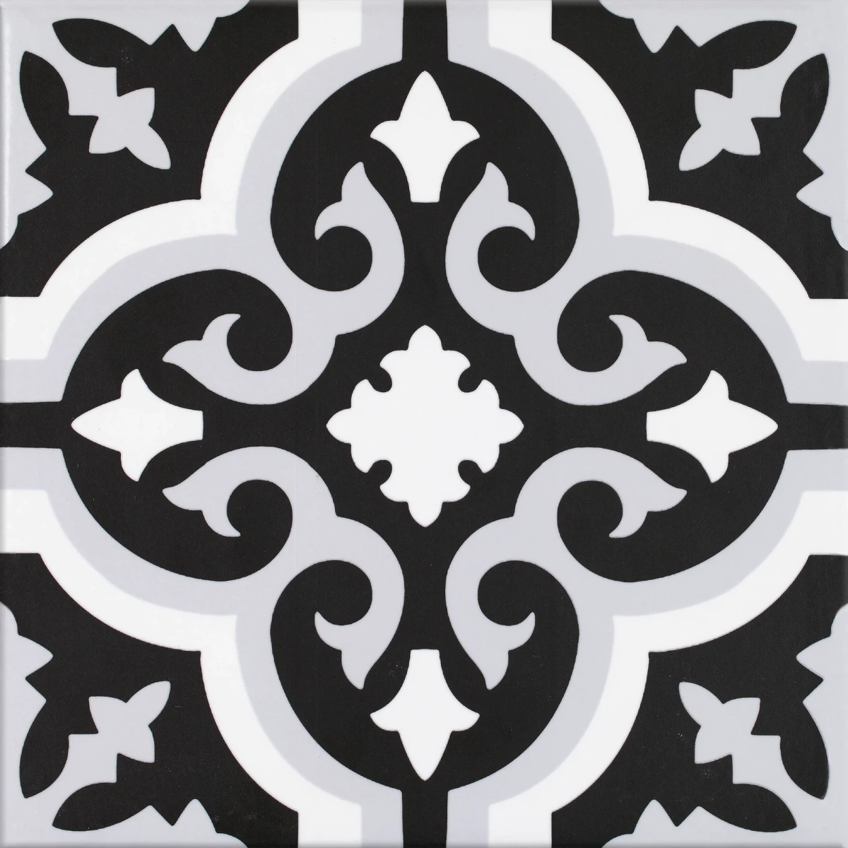 Dekoracyjna Płytka Gresowa Orly Noir Patchwork 20x20 cm gat.I  – dekoracyjne do wnętrz – Szklane Mozaiki