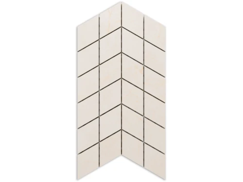 MOZAIKA GRESOWA DOUBLE CHEVRON URAL CREAM