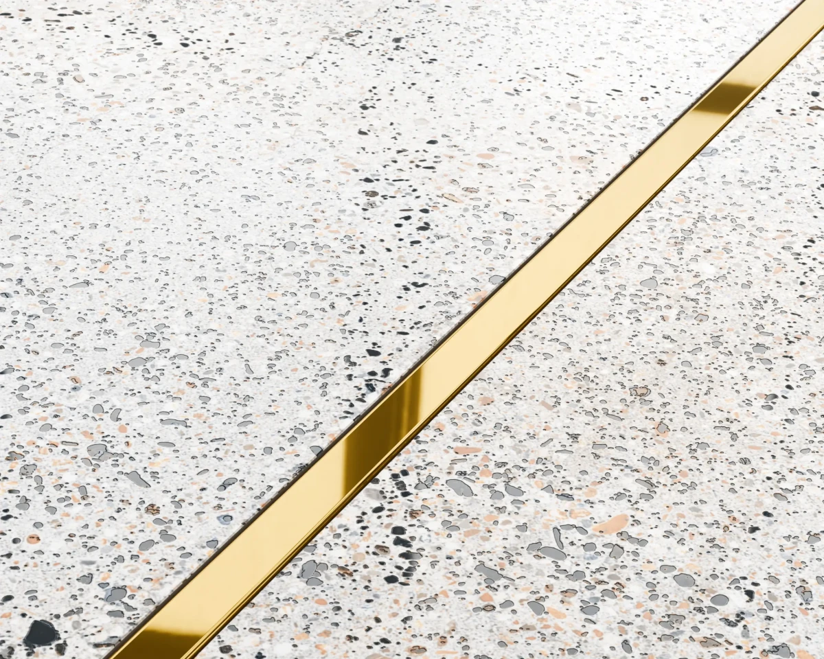 PROFIL METALOWY C ZŁOTY GOLD POŁYSK POLER – dekoracyjne do wnętrz – Szklane Mozaiki