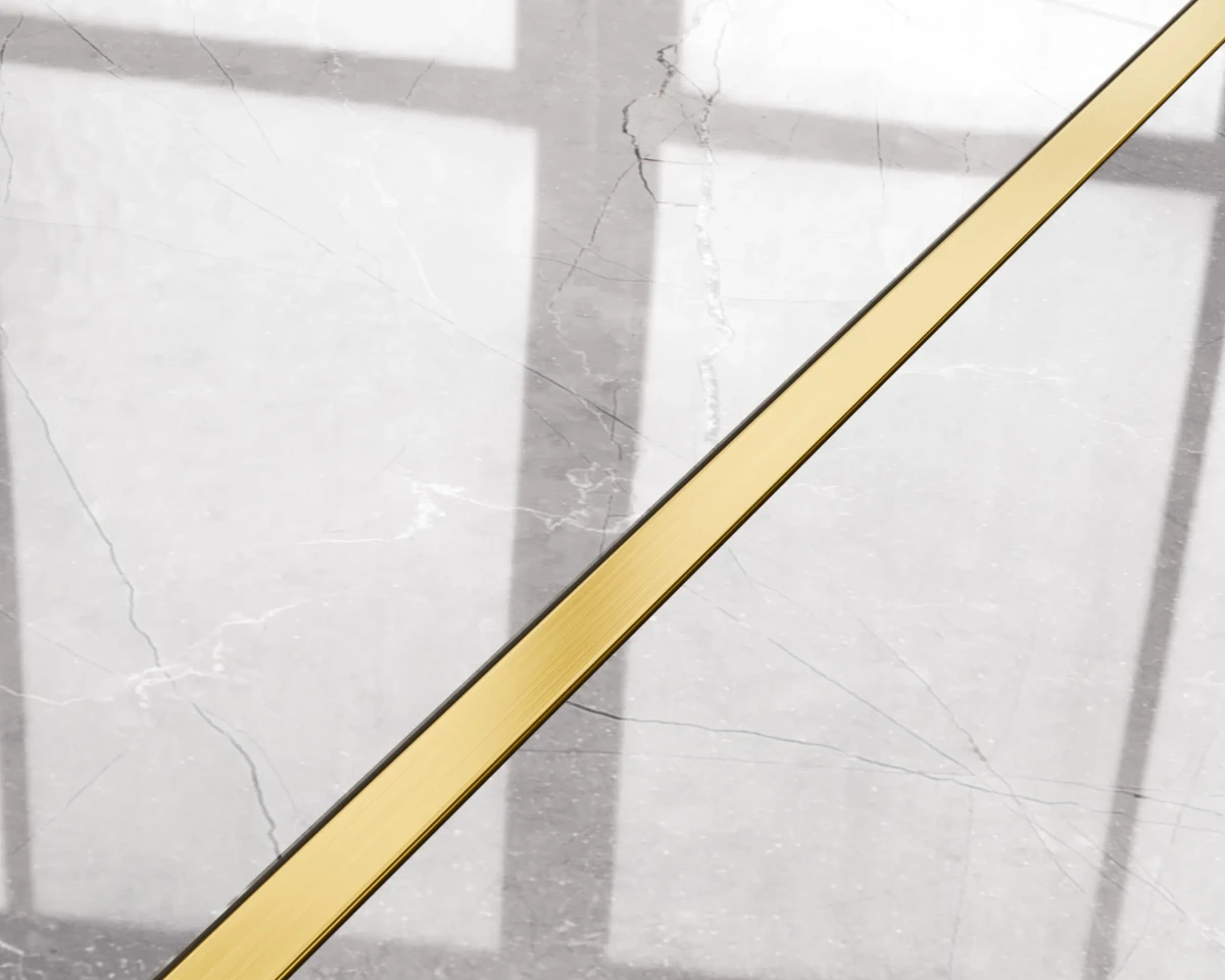 PROFIL METALOWY C ZŁOTY GOLD MATOWY SATYNA – dekoracyjne do wnętrz – Szklane Mozaiki