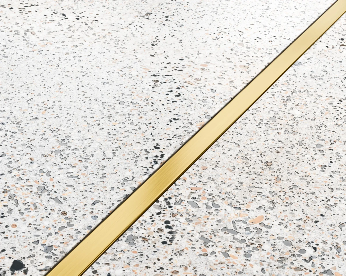 PROFIL METALOWY C ZŁOTY GOLD MATOWY SATYNA – dekoracyjne do wnętrz – Szklane Mozaiki