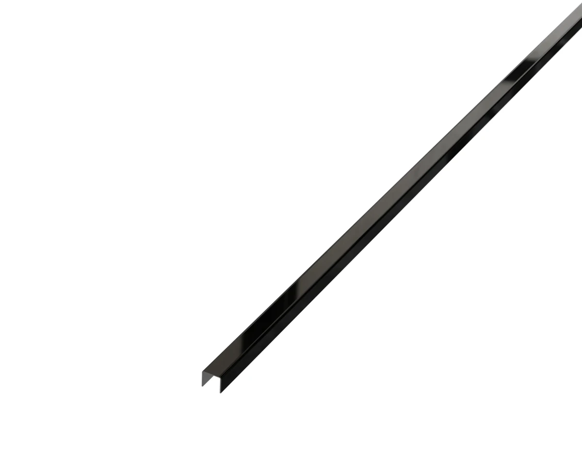 PROFIL METALOWY C CZARNY NERO BLACK POŁYSK POLER – dekoracyjne do wnętrz – Szklane Mozaiki