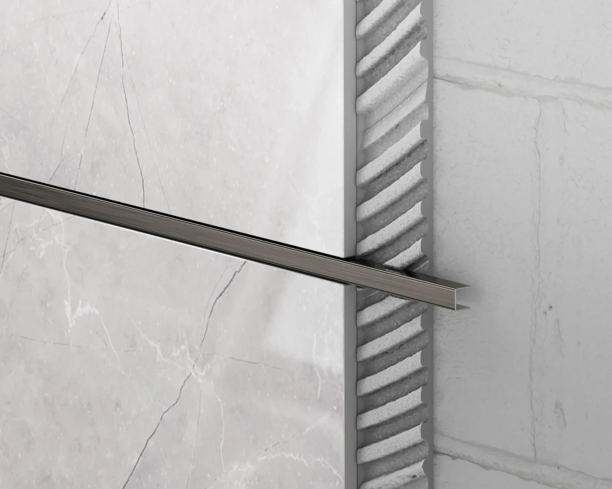 PROFIL METALOWY C GUNMETAL – dekoracyjne do wnętrz – Szklane Mozaiki