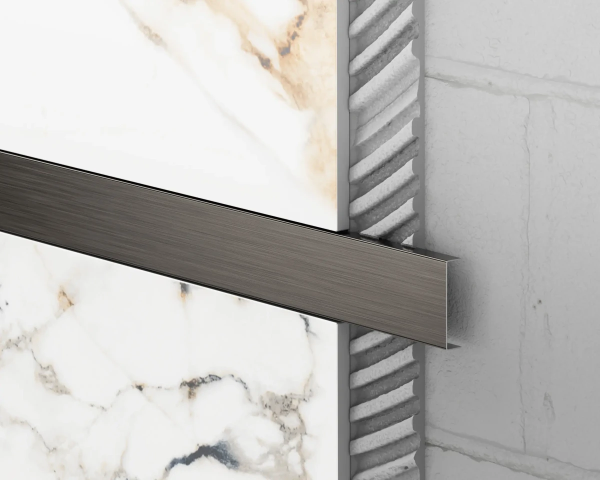 PROFIL METALOWY C GUNMETAL – dekoracyjne do wnętrz – Szklane Mozaiki