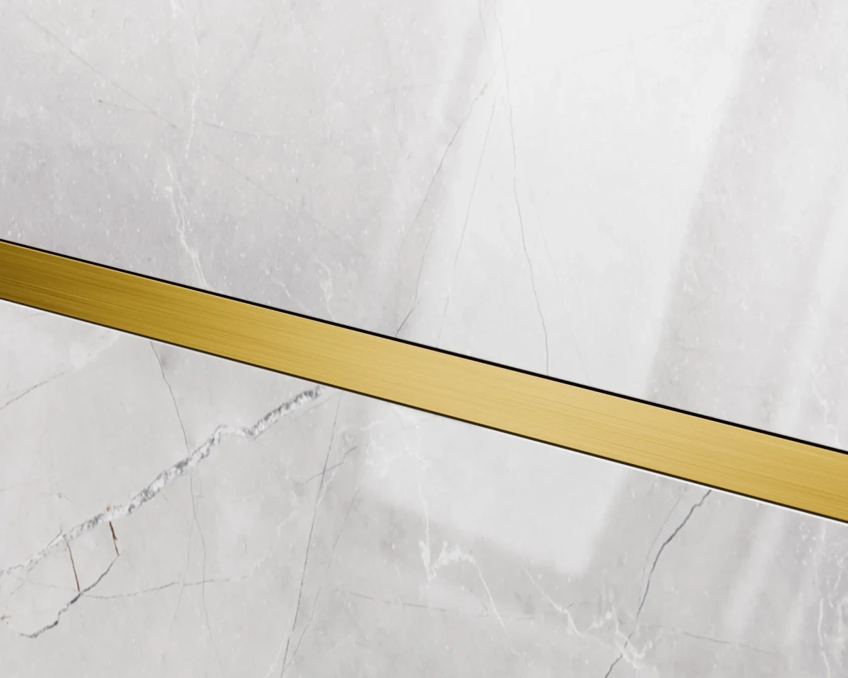 PROFIL METALOWY REKTYFIKOWANY U ZŁOTY GOLD MATOWY – dekoracyjne do wnętrz – Szklane Mozaiki