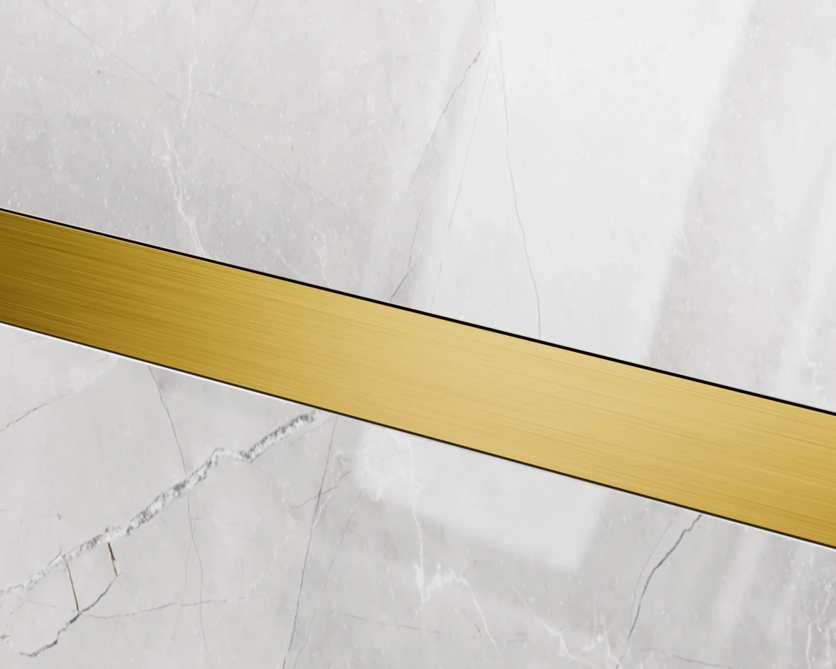 PROFIL METALOWY REKTYFIKOWANY U ZŁOTY GOLD MATOWY – dekoracyjne do wnętrz – Szklane Mozaiki