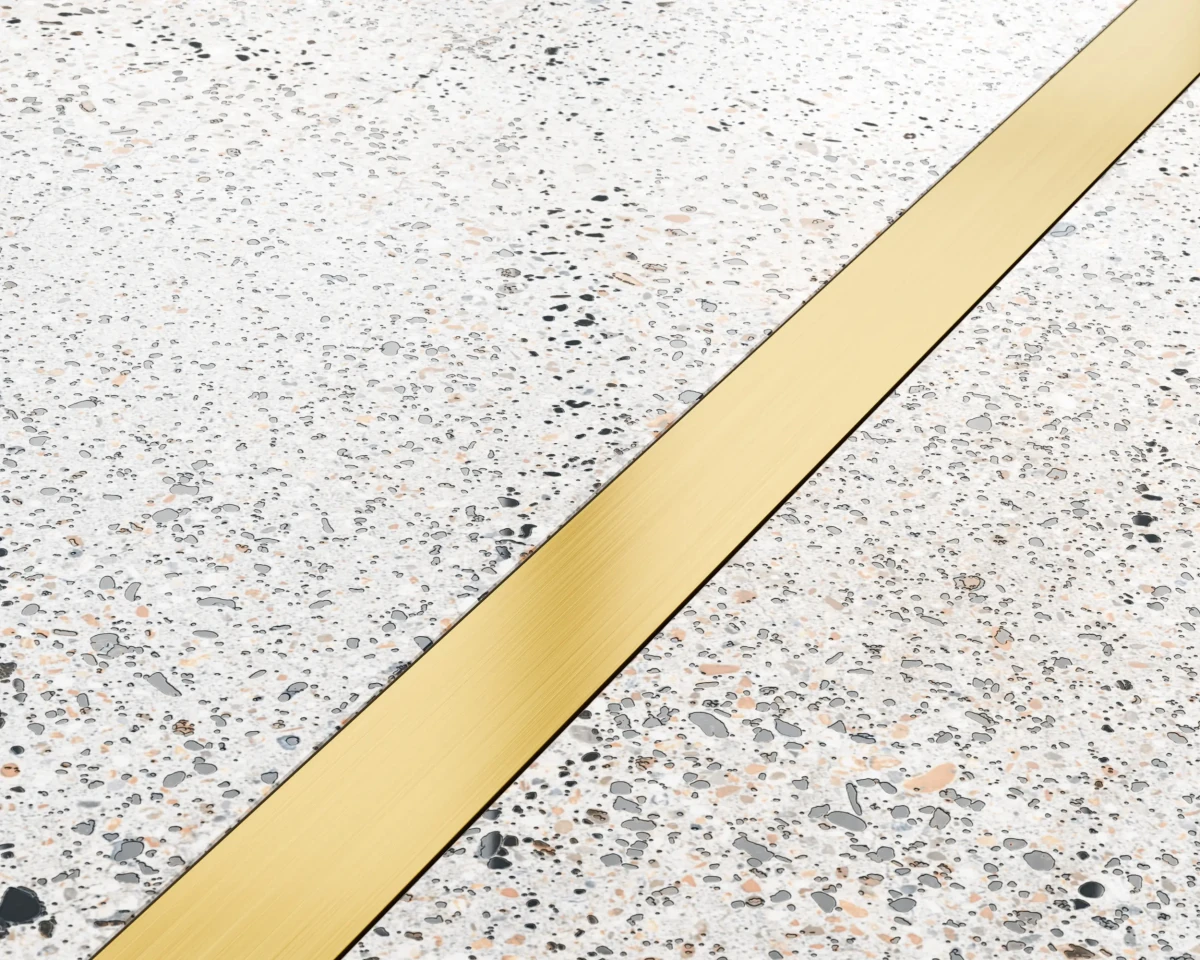 PROFIL METALOWY REKTYFIKOWANY U ZŁOTY GOLD MATOWY – dekoracyjne do wnętrz – Szklane Mozaiki