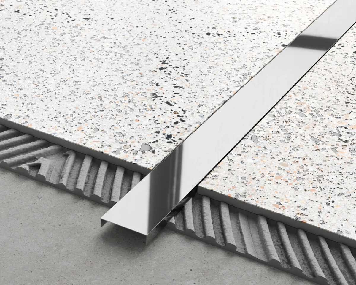 PROFIL METALOWY REKTYFIKOWANY U SREBRNY SILVER POŁYSK POLER – dekoracyjne do wnętrz – Szklane Mozaiki