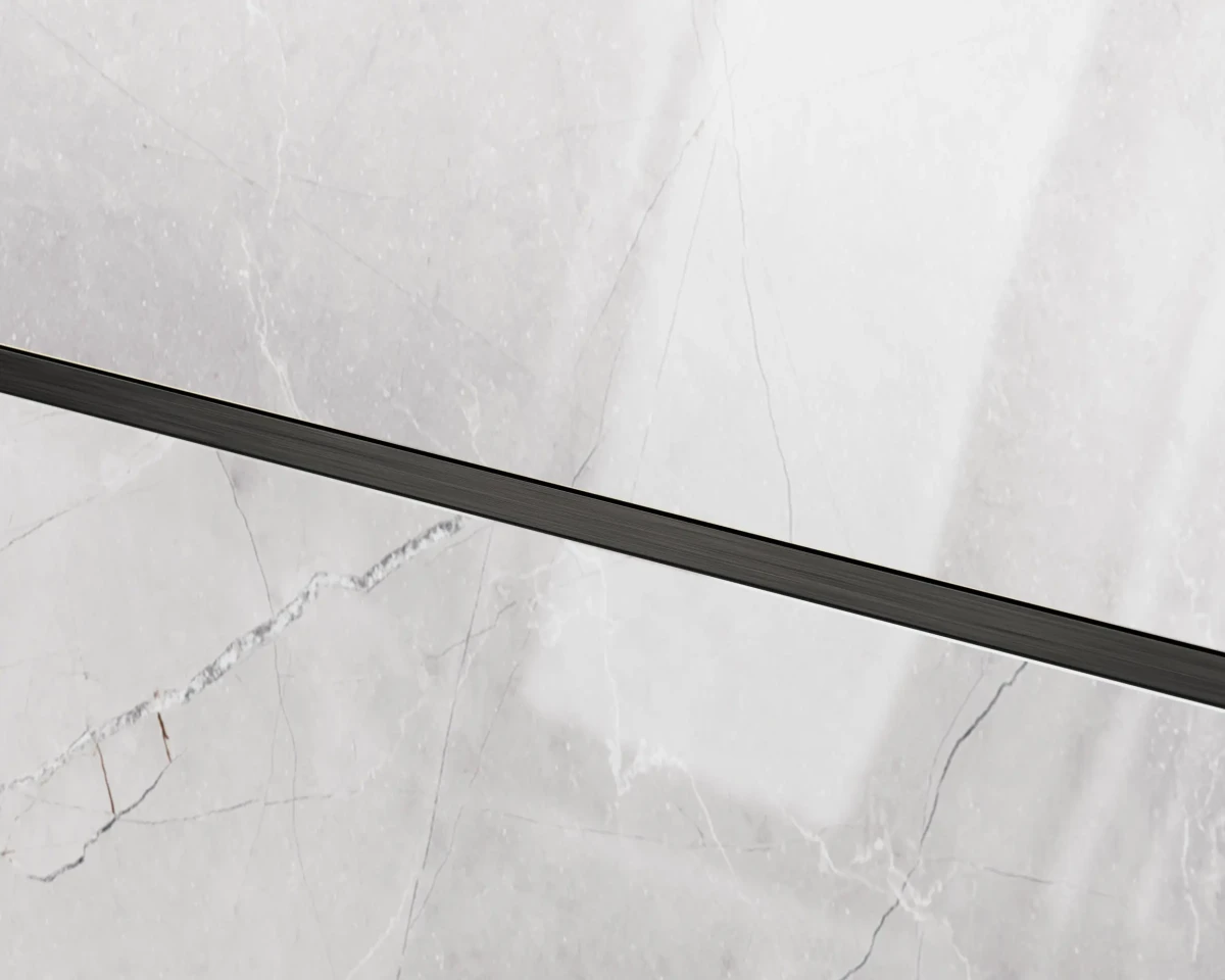 PROFIL METALOWY REKTYFIKOWANY U CZARNY BLACK MATOWY SZCZOTKOWANY  – dekoracyjne do wnętrz – Szklane Mozaiki