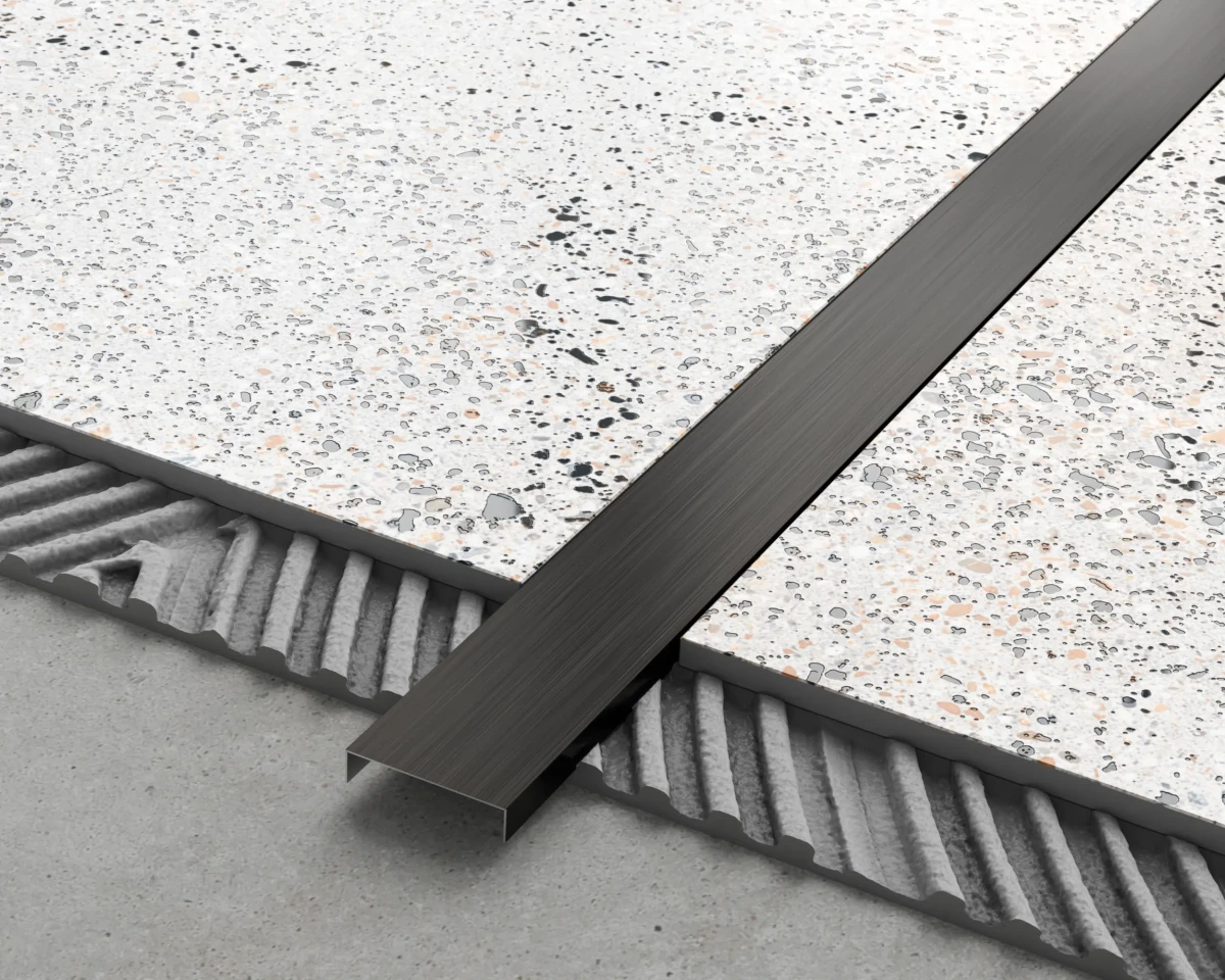 PROFIL METALOWY REKTYFIKOWANY U CZARNY BLACK MATOWY SZCZOTKOWANY  – dekoracyjne do wnętrz – Szklane Mozaiki