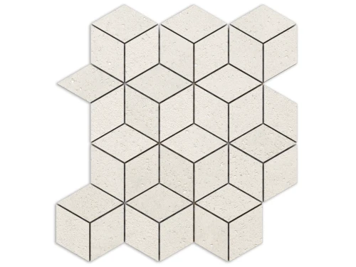 MOZAIKA GRESOWA DIAMOND ROMB PORTO CREMA CARVING