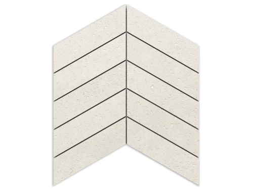 MOZAIKA GRESOWA CHEVRON JODEŁKA PORTO CREMA CARVING 