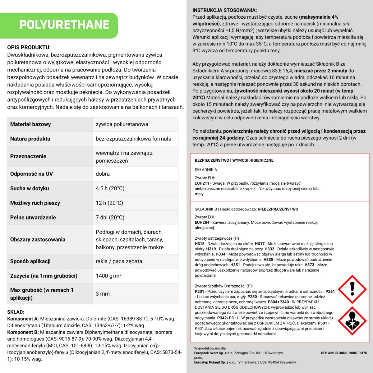 ŻYWICA POLIURETANOWA NA TARAS BALKON ZESTAW NA 9m2 RAL 7035 JASNY SZARY – dekoracyjne do wnętrz – Szklane Mozaiki