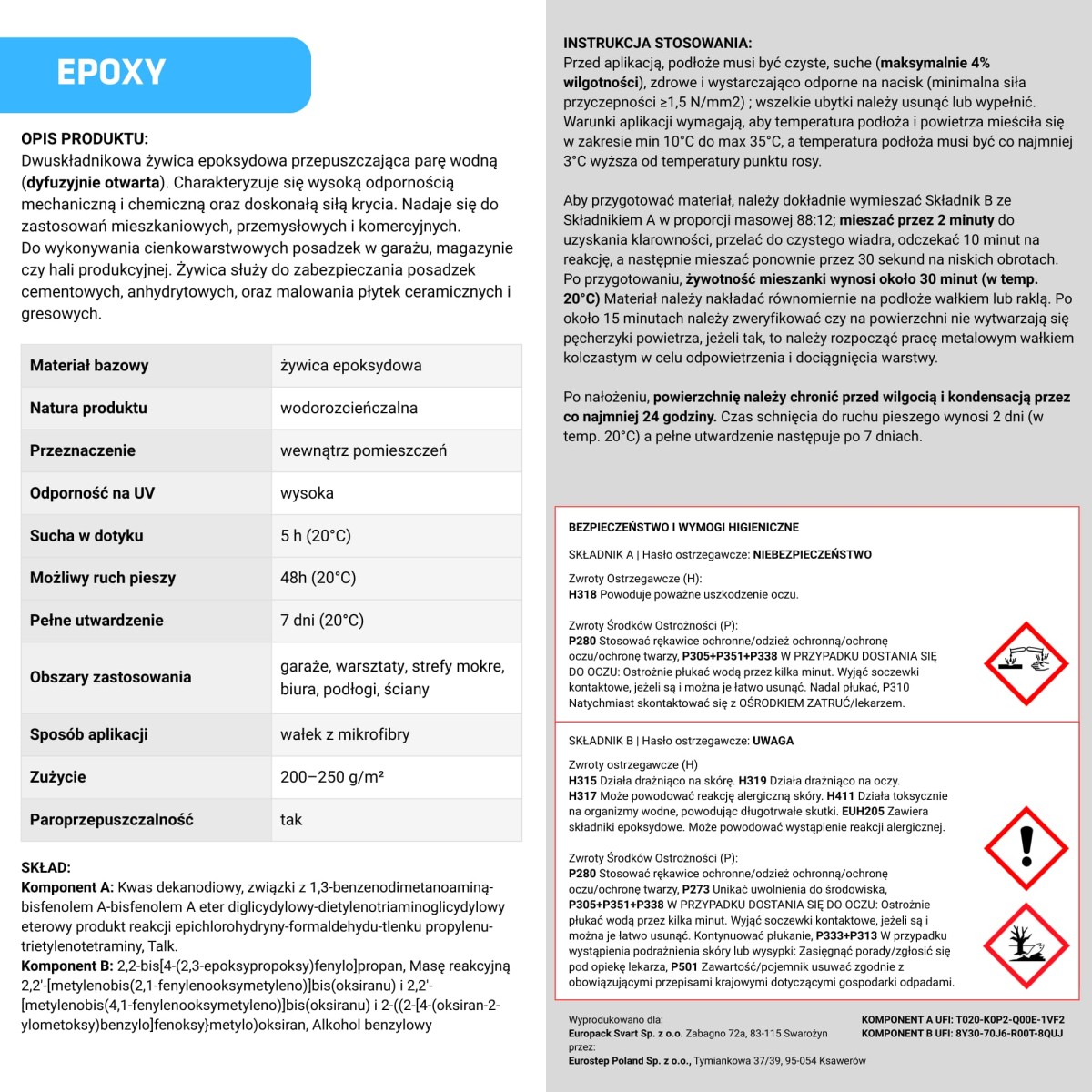 Żywica epoksydowa na posadzkę garaż zestaw na 10m2 ral 7035 jasny szary - szklanemozaiki.pl