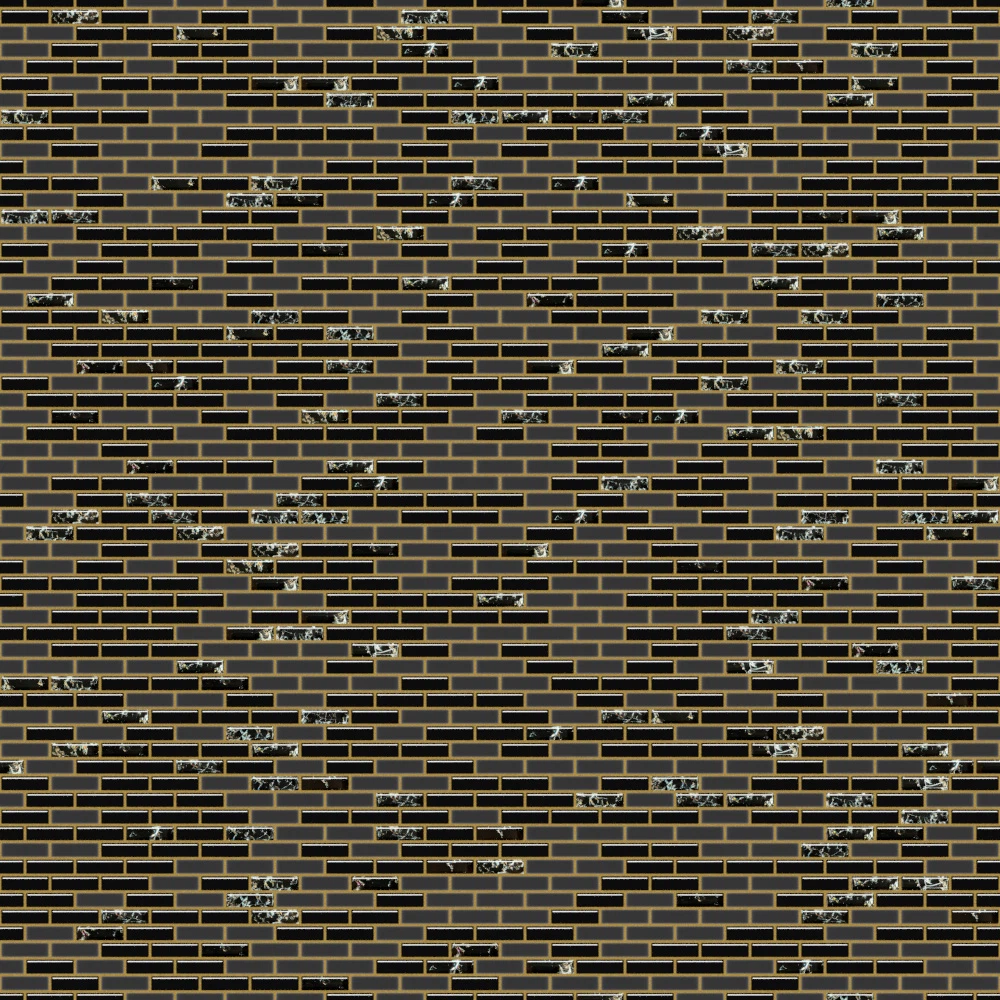 Mozaika ceramiczna Heksagon Volcano Gold White - szklanemozaiki.pl