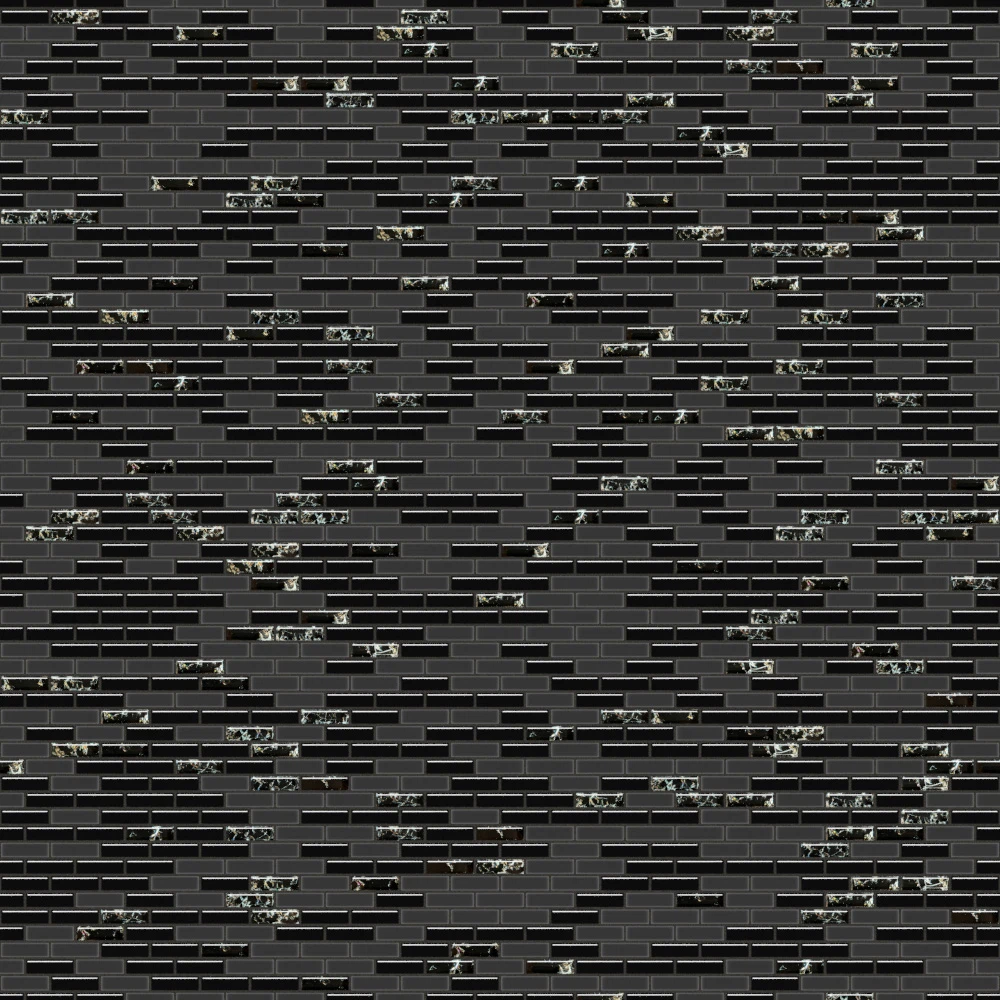 Mozaika ceramiczna Heksagon Volcano Gold White - szklanemozaiki.pl
