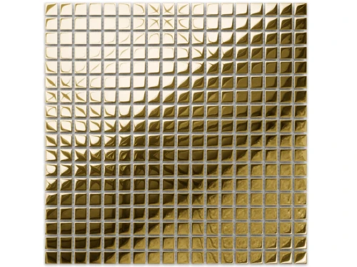 MOZAIKA SZKLANA MINI GOLD SQUARE ZŁOTA METALIC