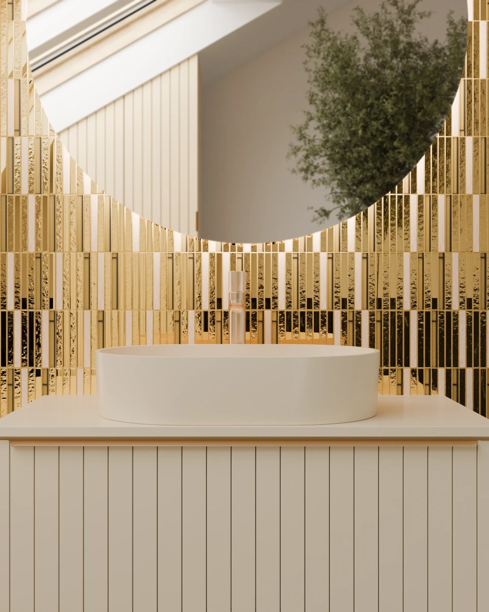 MOZAIKA SZKLANA ZŁOTA PIANO GOLD STRUCTURE – dekoracyjne do wnętrz – Szklane Mozaiki