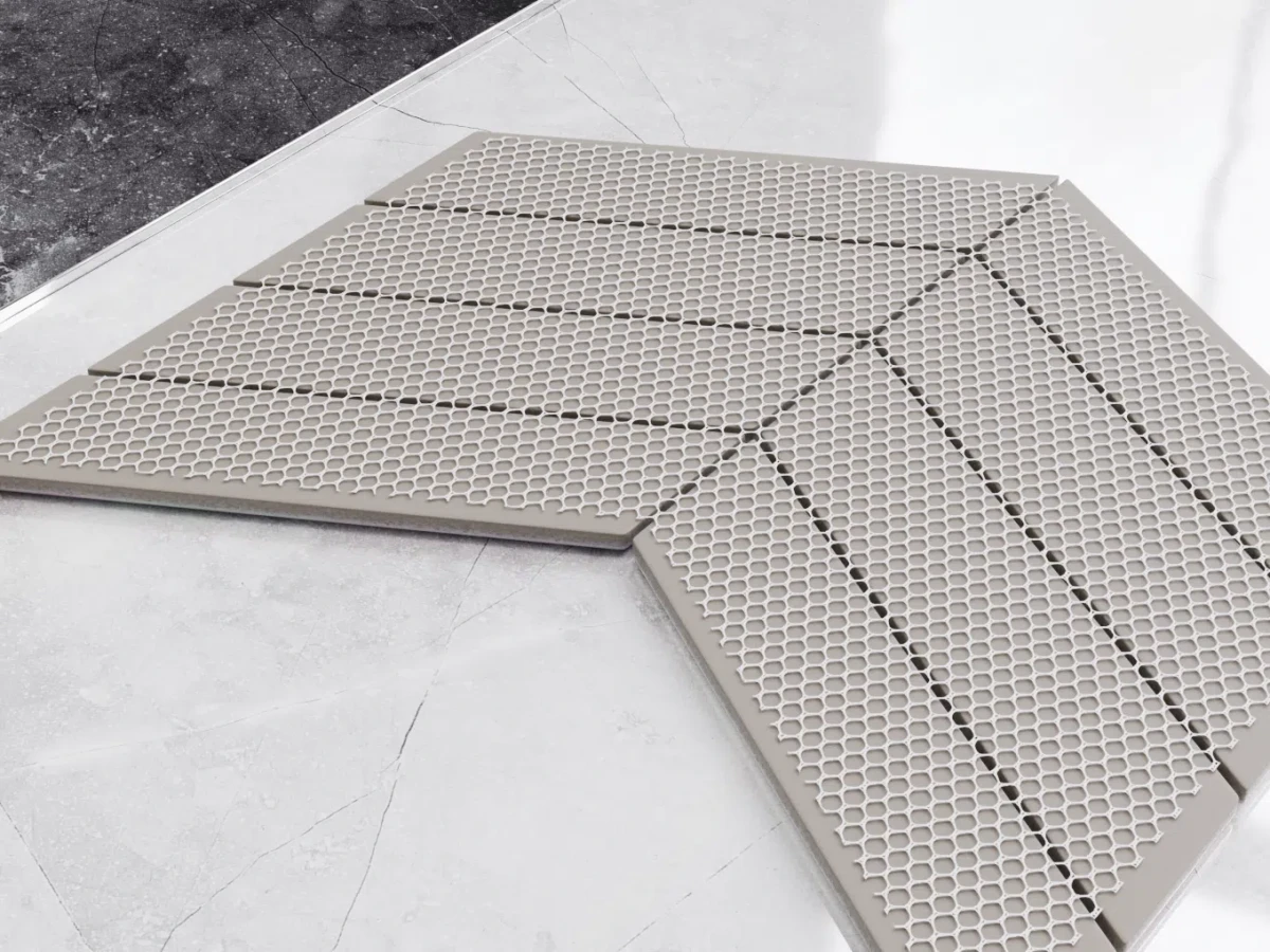 MOZAIKA CERAMICZNA JODEŁKA CHEVRON HOLO WHITE – dekoracyjne do wnętrz – Szklane Mozaiki