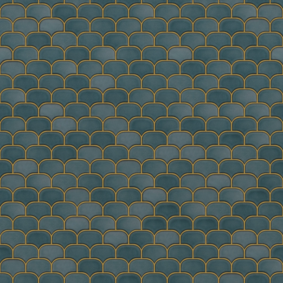 MOZAIKA SZKLANA DRAGON SCALE BLUE  – dekoracyjne do wnętrz – Szklane Mozaiki