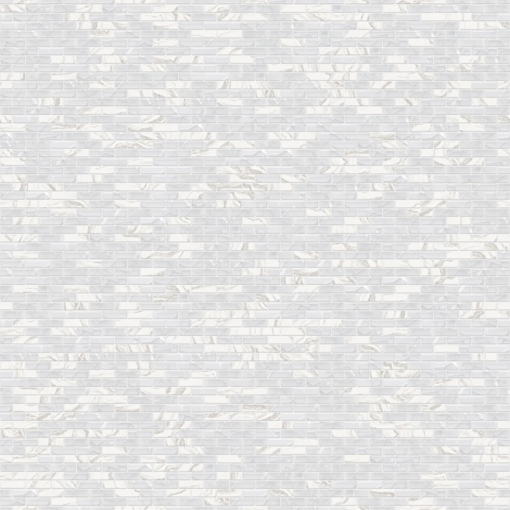 Mozaika ceramiczna Heksagon Volcano Gold White - szklanemozaiki.pl