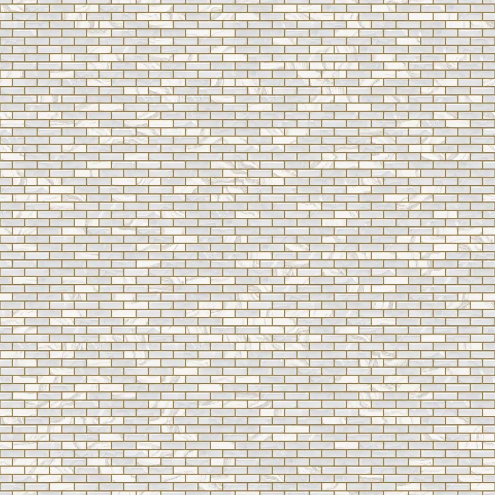 Mozaika ceramiczna Heksagon Volcano Gold White - szklanemozaiki.pl