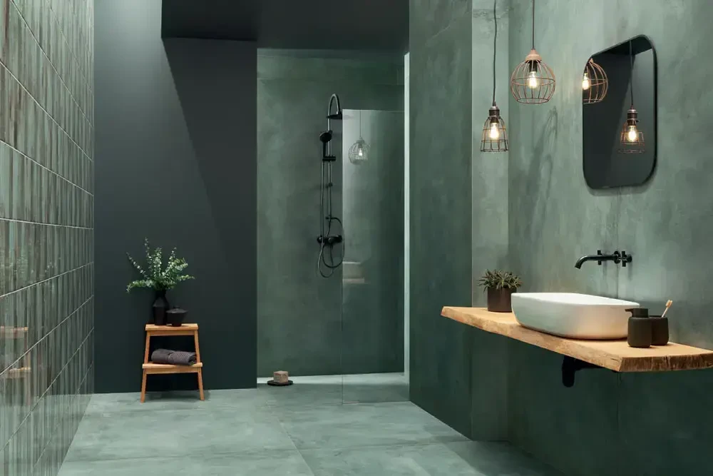 Tubądzin Patina Plate green MAT 59,8x59,8 – dekoracyjne do wnętrz – Szklane Mozaiki
