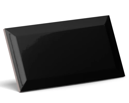 PŁYTKA ŚCIENNA METRO BLACK CZARNA POLER 10x20 gat. I