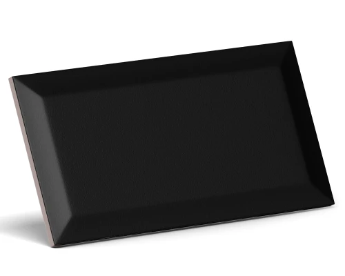 PŁYTKA ŚCIENNA METRO BLACK CZARNA MATOWA 10x20 gat. I