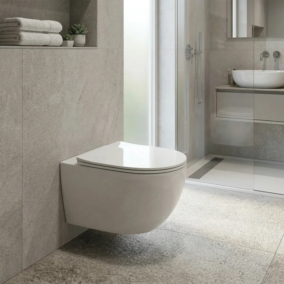 Miska WC wisząca Sento 3.0 49×36,5 – bezrantowa biała