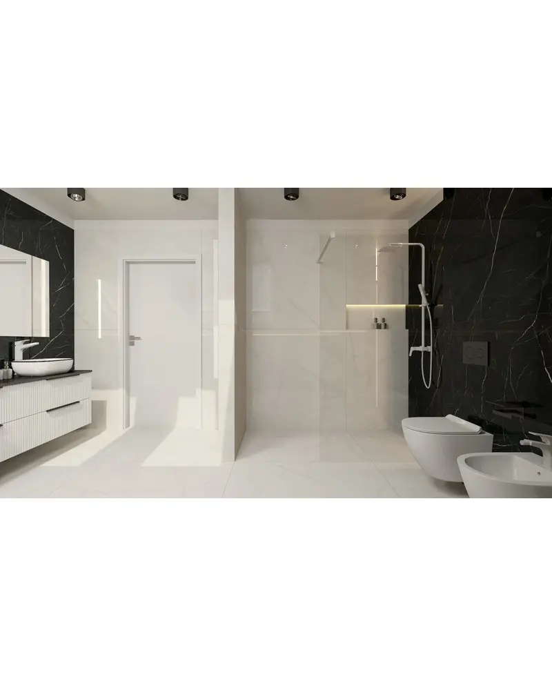 Miska WC wisząca VELA SLIM – RIM+, deska slim, biały połysk