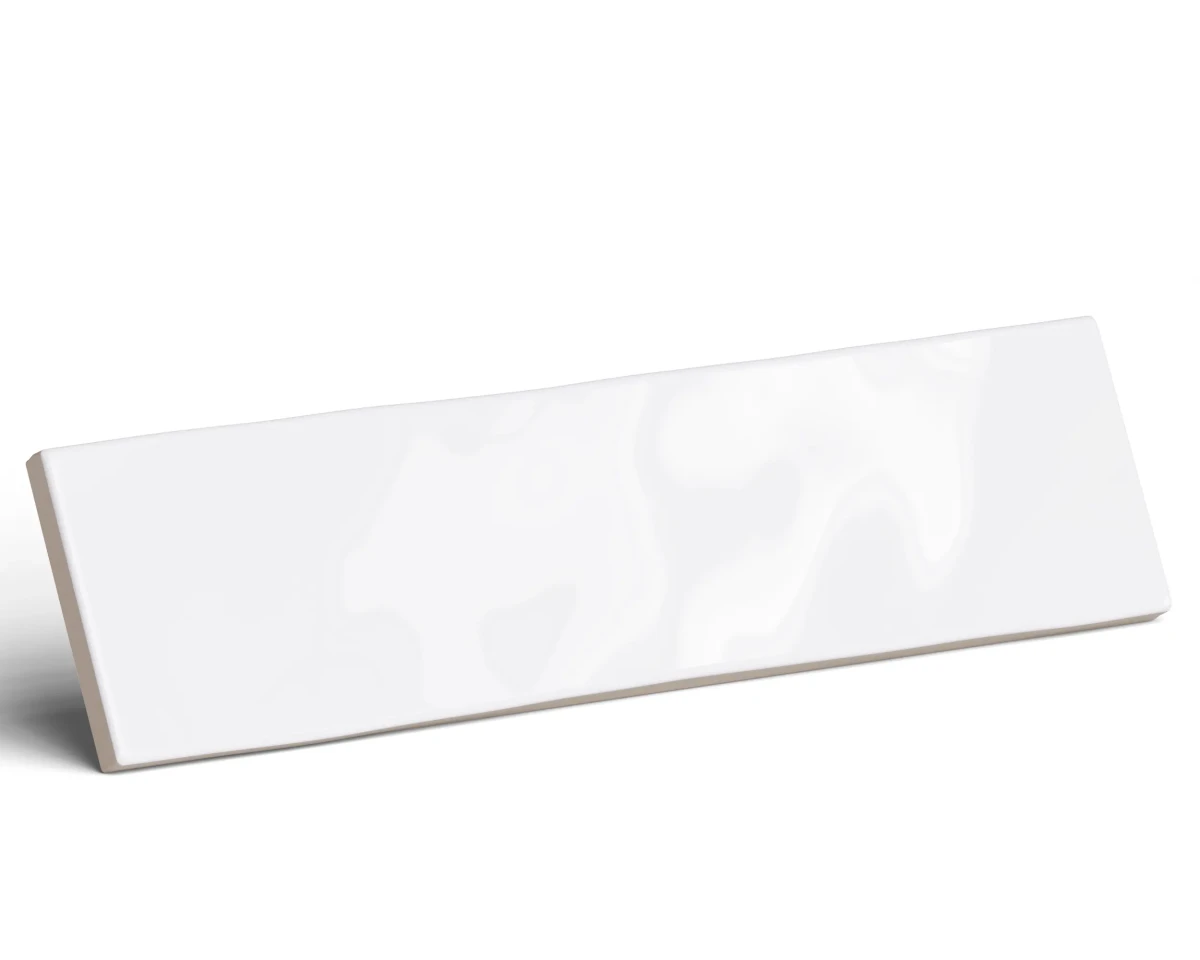 Brick Acuarela Neutro 30x7.5 cm – biała mozaika ceramiczna