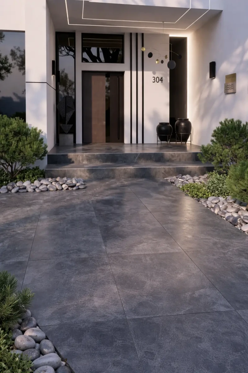 Płytka tarasowa Luna Dark Grey 2 cm 60x60 cm R11 – gres zewnętrzny