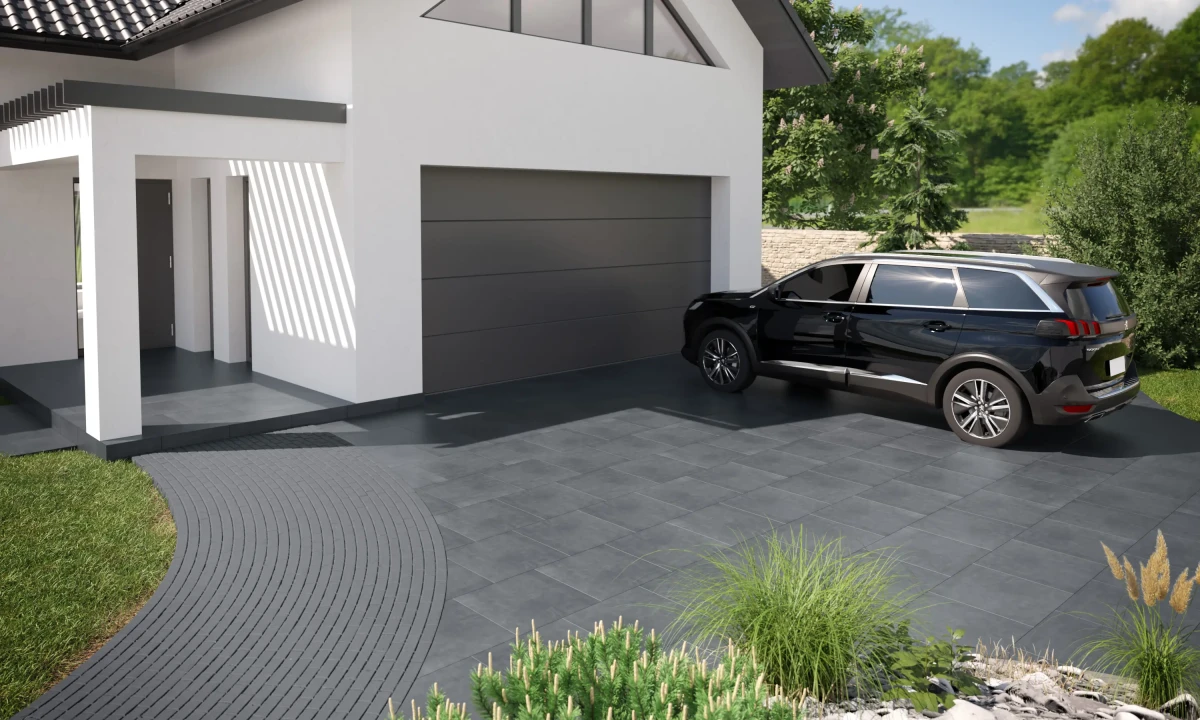 Płytka tarasowa Luna Black 60x120 2 cm R11 – gres zewnętrzny