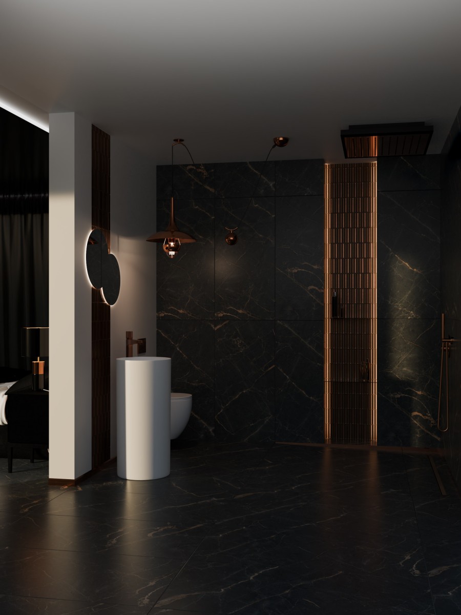 Mozaika Piano Copper miedziana 3D – ścienna 29,5×30