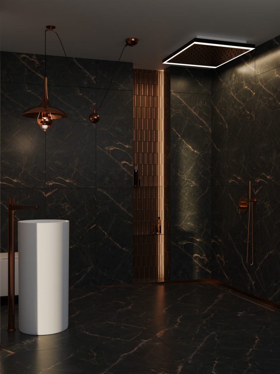 Mozaika Piano Copper miedziana 3D – ścienna 29,5×30
