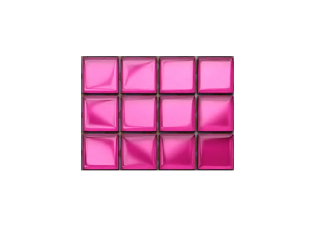 MOZAIKA SZKLANA RÓŻOWA PIWONIA 30x30cm 8mm – dekoracyjne do wnętrz – Szklane Mozaiki