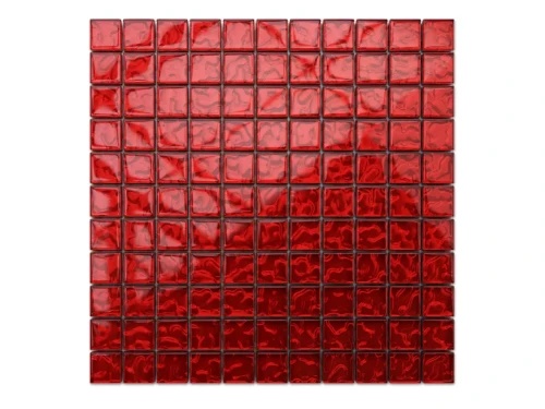 MOZAIKA SZKLANA CZERWONA KARMAZYN BARANEK 30x30cm 8mm