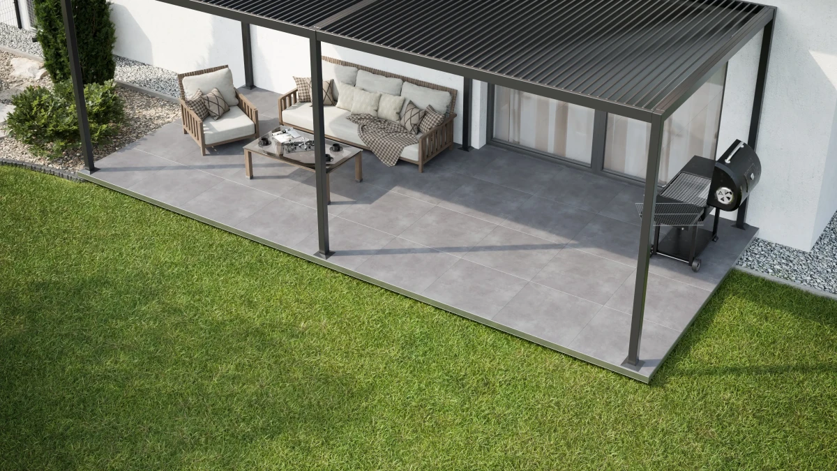 Ambient Light Grey 80x80x2 cm R11 – płytka tarasowa