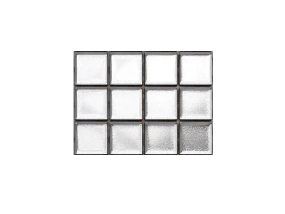 MOZAIKA SZKLANA SREBRNA SILVER METALIC 30x30cm 8mm – dekoracyjne do wnętrz – Szklane Mozaiki