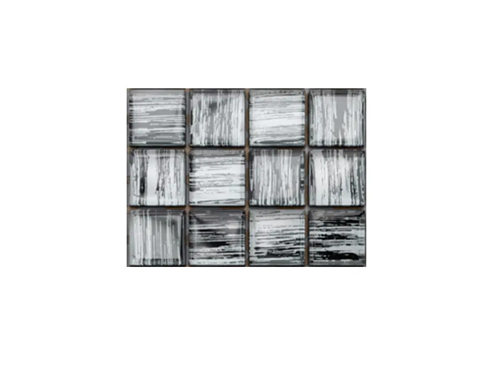 MOZAIKA SZKLANA CZARNA NERO BRZOZA 30x30cm 8mm – dekoracyjne do wnętrz – Szklane Mozaiki