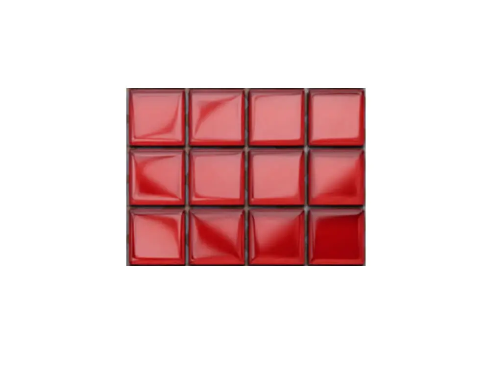 MOZAIKA SZKLANA CZERWONA RED 30x30cm 8mm – dekoracyjne do wnętrz – Szklane Mozaiki