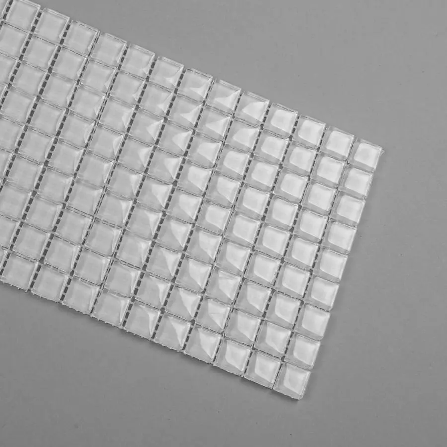 MOZAIKA SZKLANA WHITE DROBNA KOSTKA  (BIAŁA) 30X15cm 8mm – dekoracyjne do wnętrz – Szklane Mozaiki