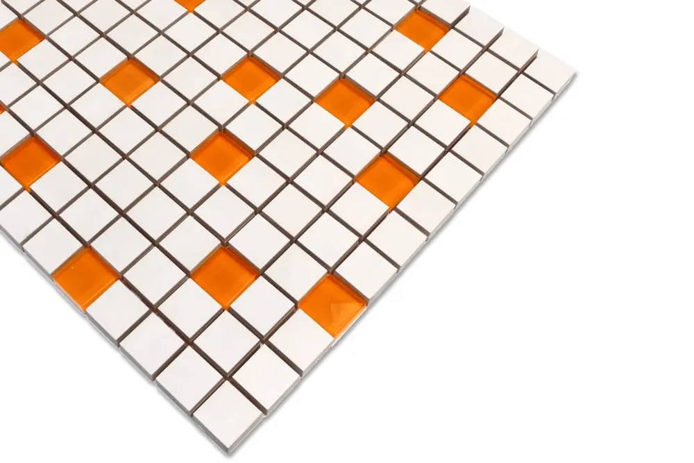 MOZAIKA CERAMICZNA SZKLANA ORANGE GIALLO POMARAŃCZ – dekoracyjne do wnętrz – Szklane Mozaiki