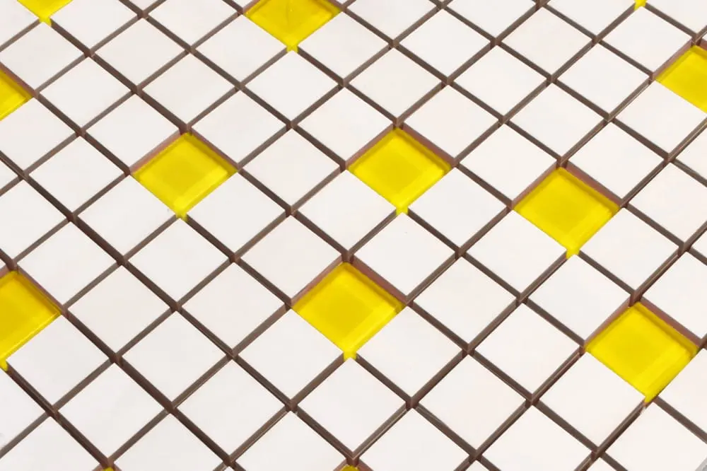 MOZAIKA CERAMICZNA SZKLANA ŻÓŁTA – dekoracyjne do wnętrz – Szklane Mozaiki